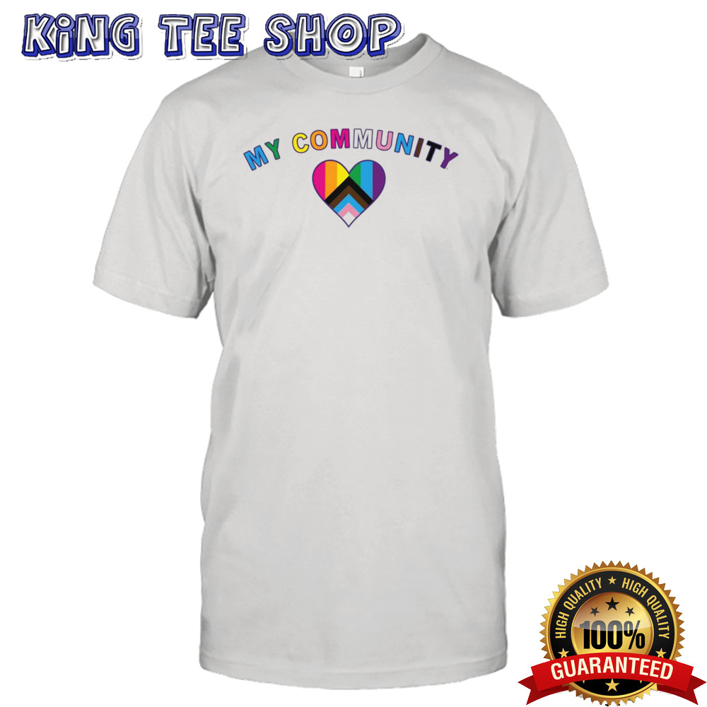 My community heart pride shirt