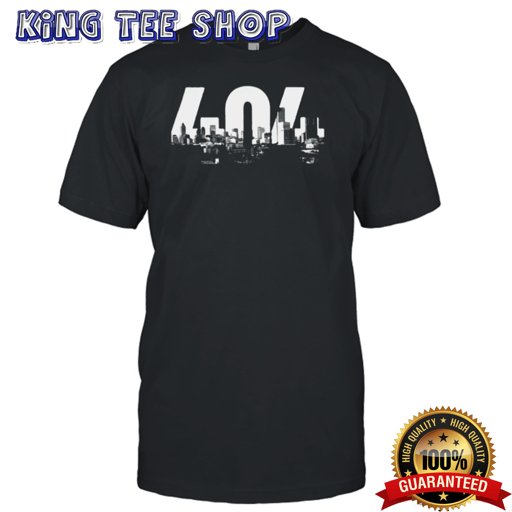 Atlanta 404 Area Code Skyline Atl Georgia Vintage Shirt