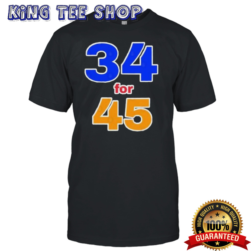Trump 34 Counts For 45 shirt
