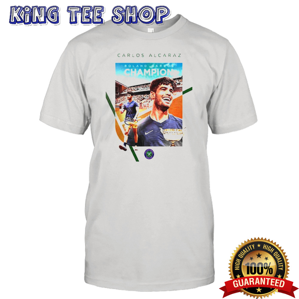 Congrats Carlos Alcaraz Champion Roland Garros 2024 The Championships Wimbledon shirt