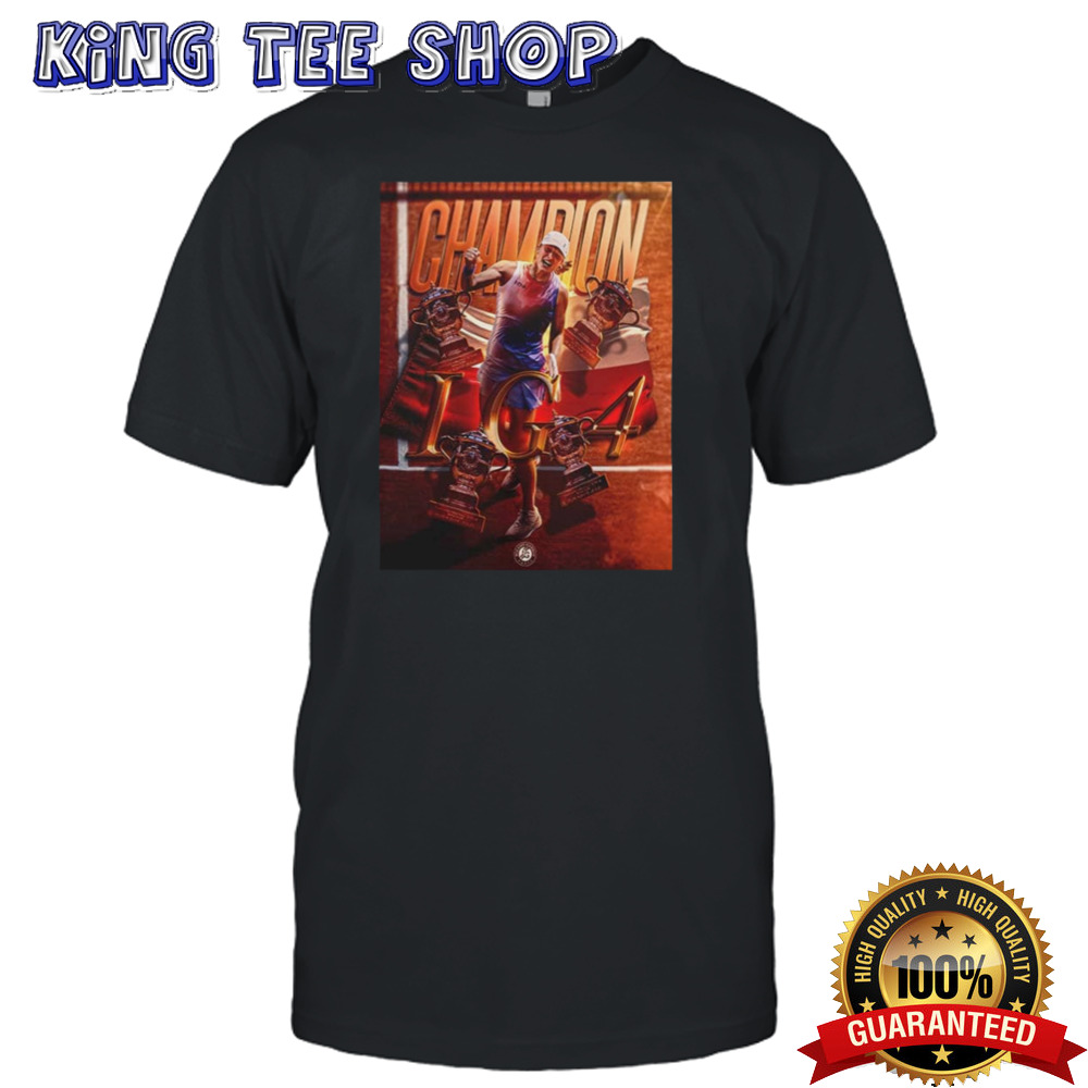 Congratulations IG4 Iga Swiatek Champion Roland Garros 2024 ATP The Championships Wimbledon shirt