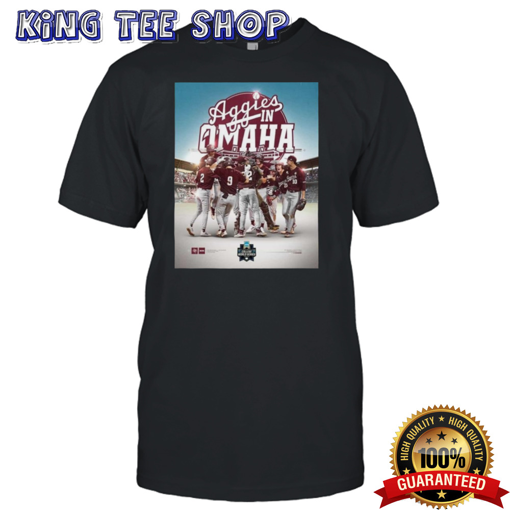 Texas A&m Rattling Bogging Way To Omaha 2024 Ncaa Men’s Baseball College World Series Poster T-shirt