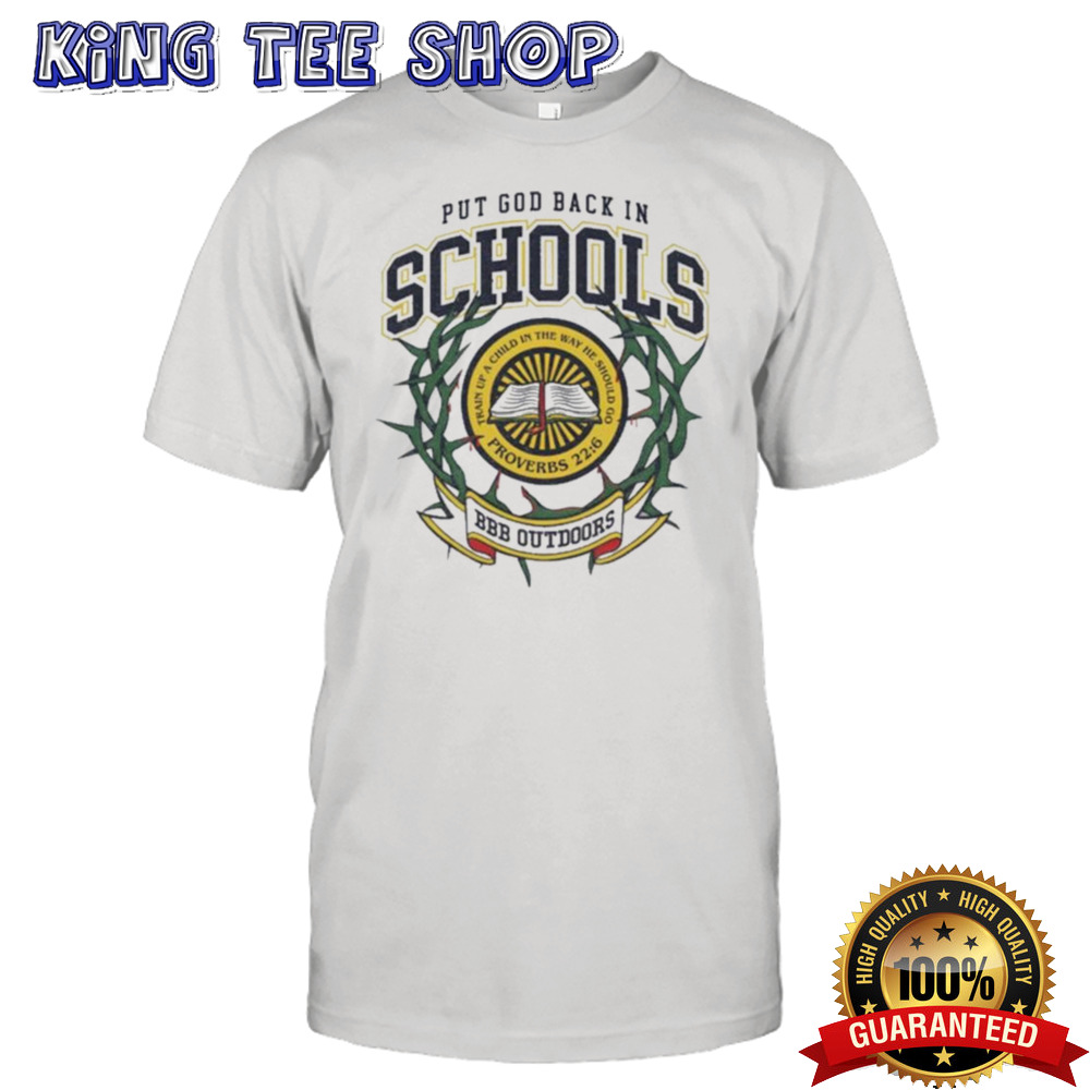 Zach Rushing Wearing Put God Back In Schools T-shirt