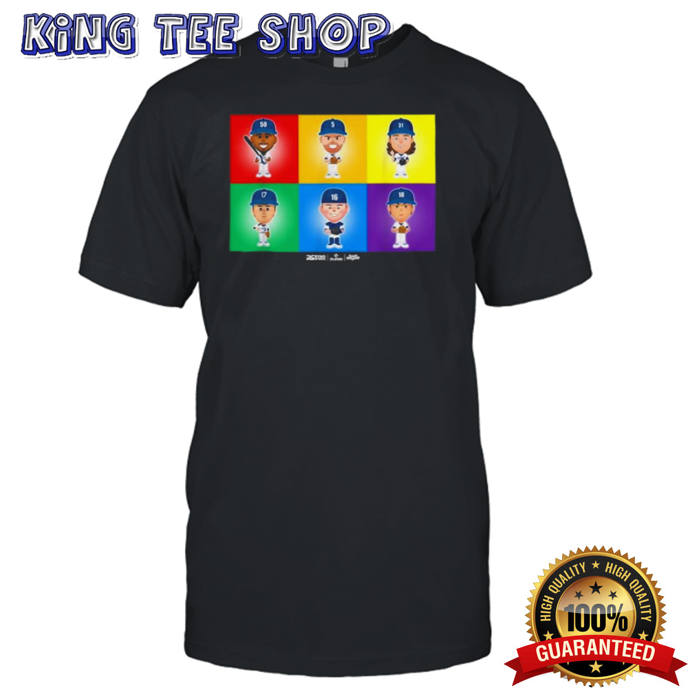 Los Angeles Baseball Rainbow Pride MLBPA T Shirt