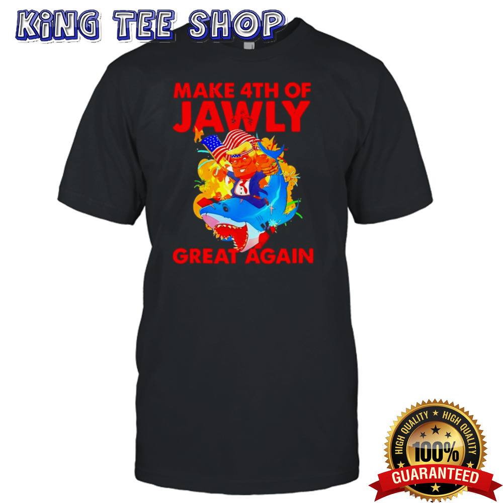 Trump Shark 4th Of July Patriotic Pun Merica shirt