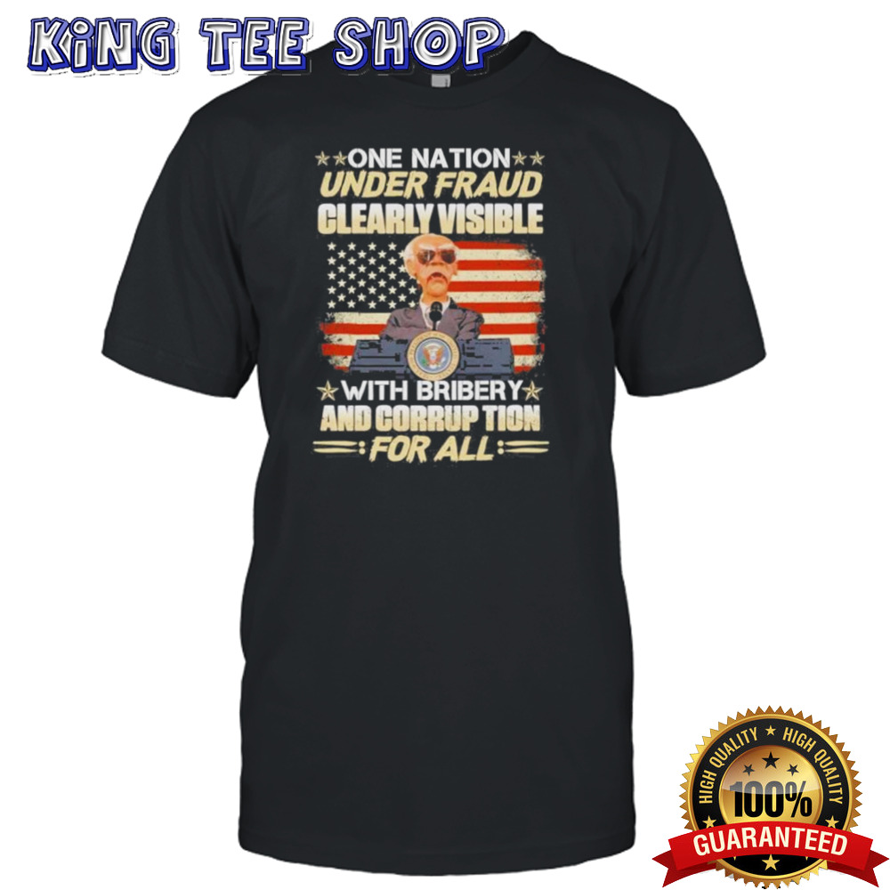 Jeff Dunham Walter One Nation Under Fraud Clearly Visible With Bribery And Corruption For All Shirt