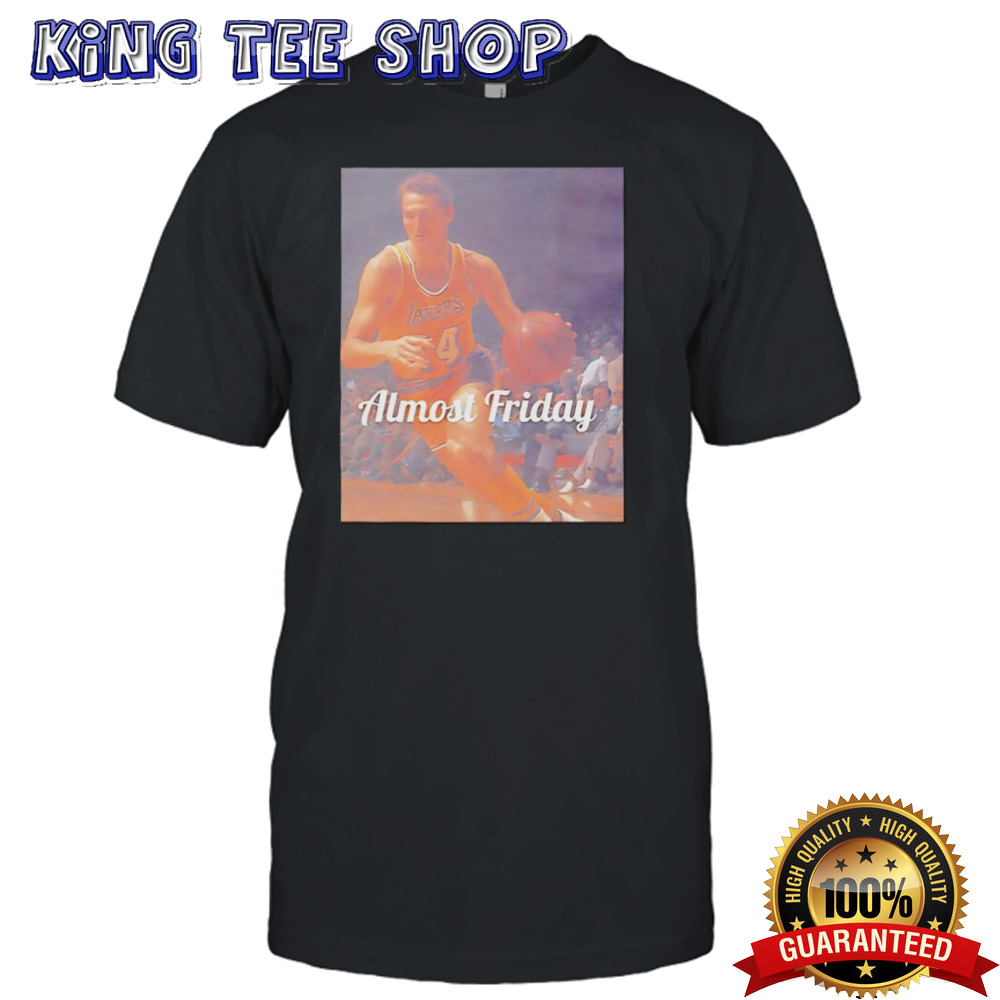 Jerry West logo almost friday shirt