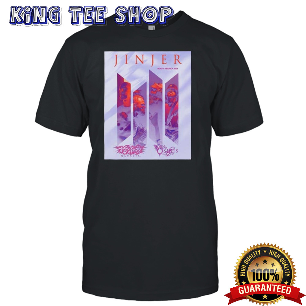 Jinjer North America 2024 Tour Schedule List Date shirt