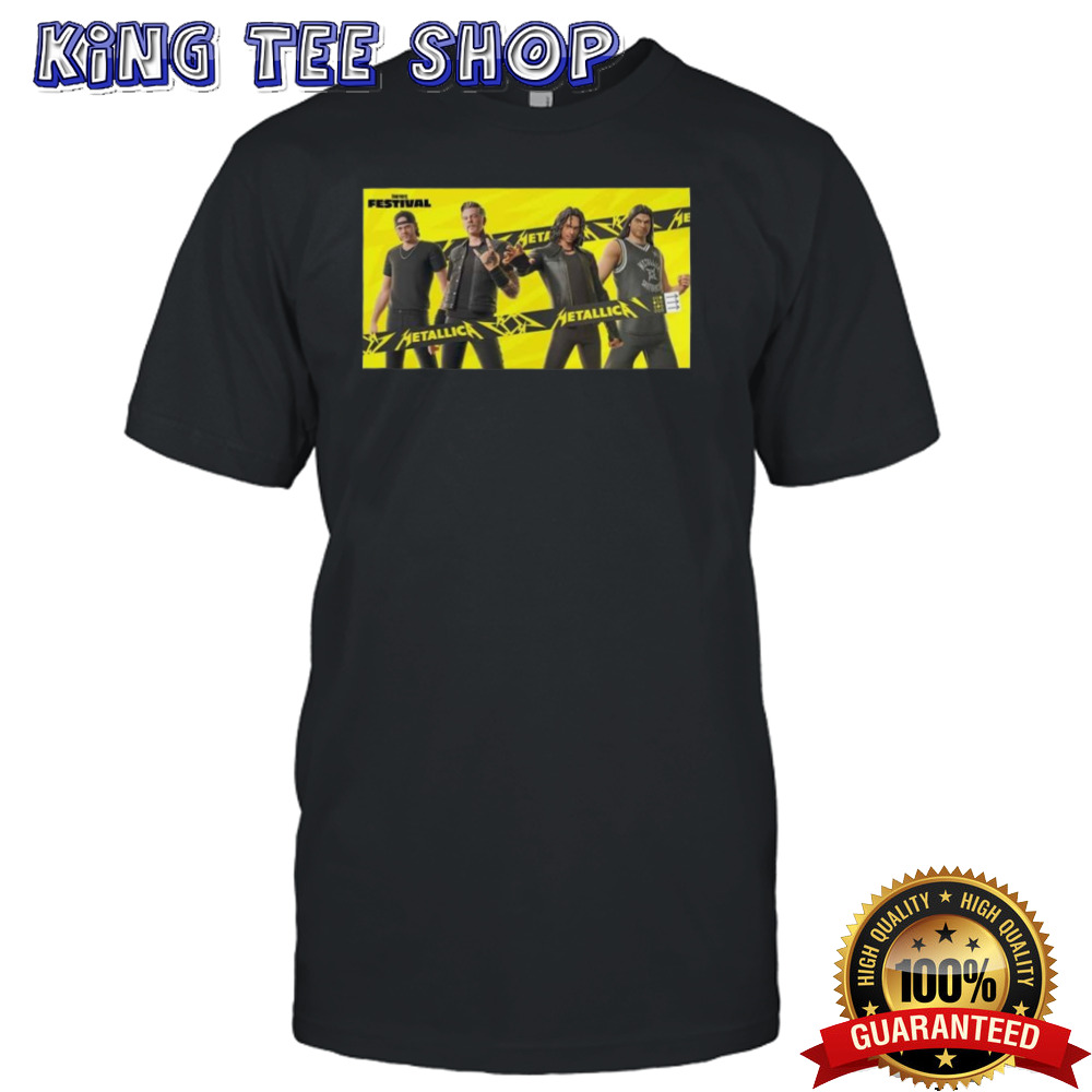 Metallica X Fortnite Collaboration Metallica Season in Festival Poster Shirt