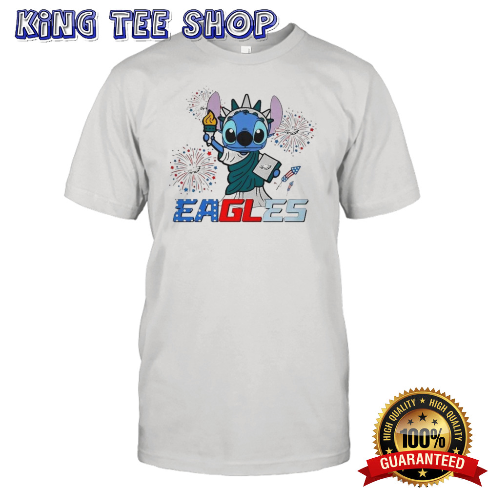 NFL Philadelphia Eagles Stitch Independence 4th Of July 2024 Shirt