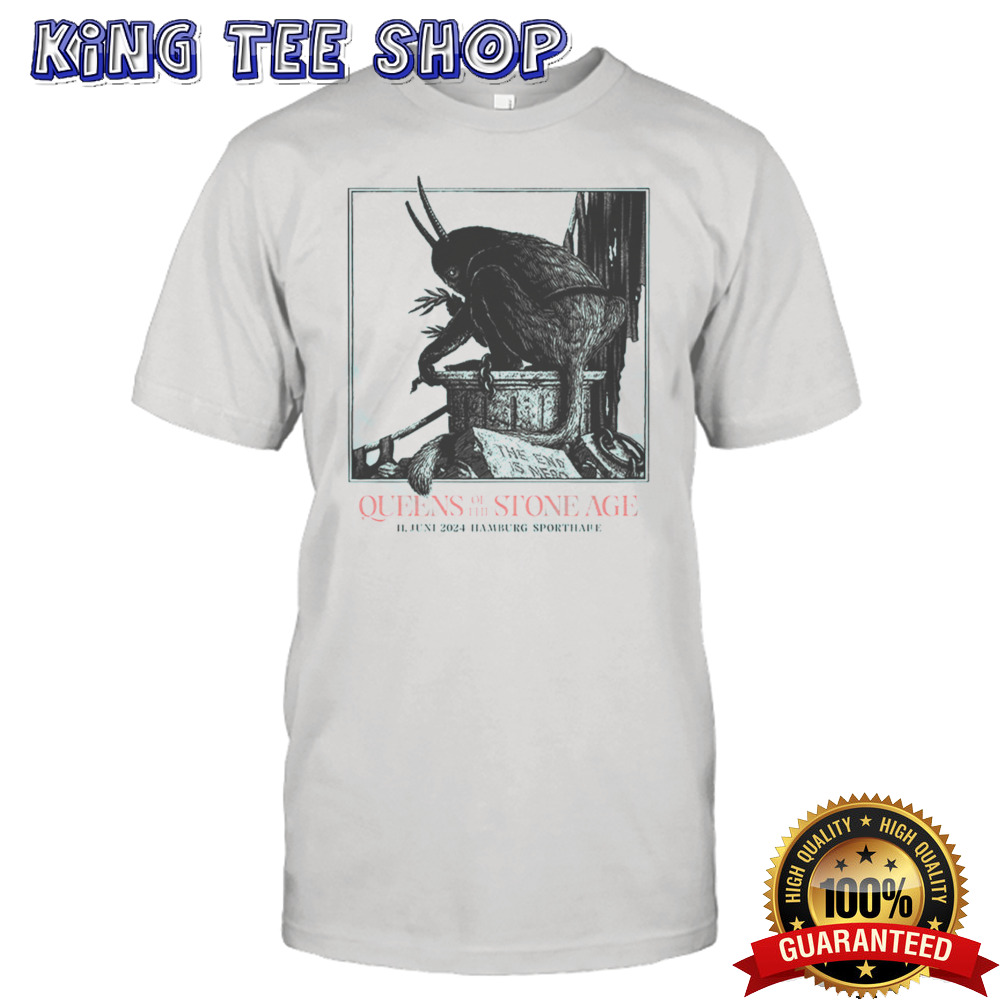 Queens Of The Stone Age 11 June 2024 Sporthalle Hamburg By Phillip Janta The End Is Nero Tour Merchandise T Shirt
