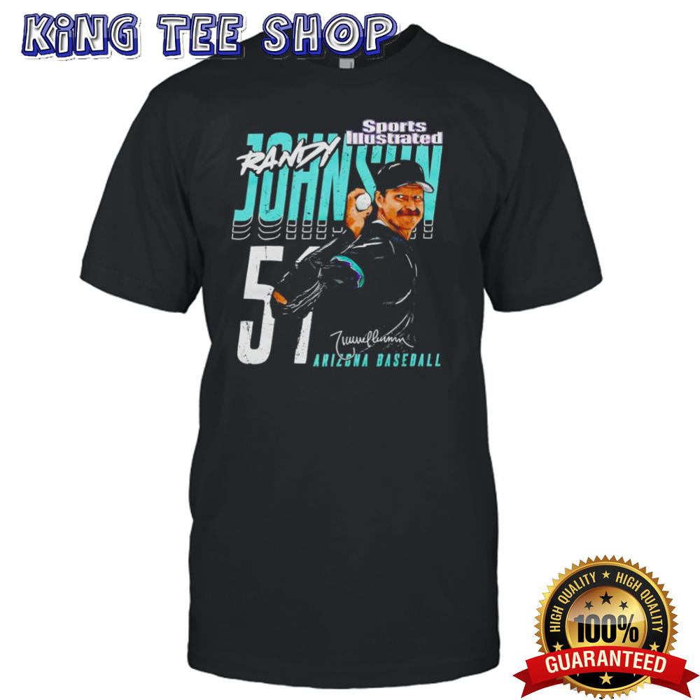 Randy Johnson Sports Illustrated & Arizona Player Name shirt