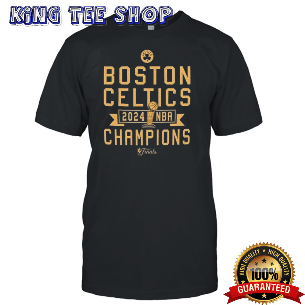 Boston Celtics 2024 NBA Finals Champions Slam Dunk Comfy Tri-Blend Shirt