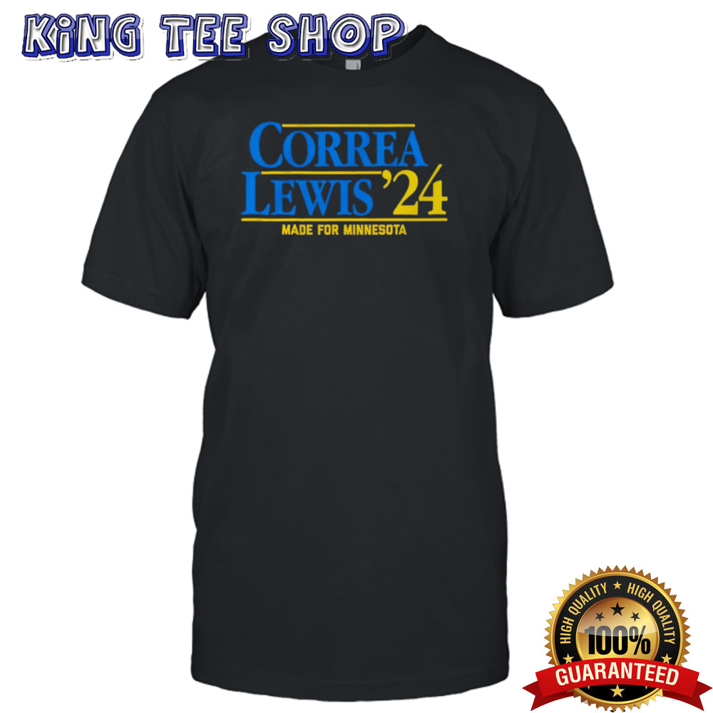 Correa Lewis ’24 made for Minnesota shirt