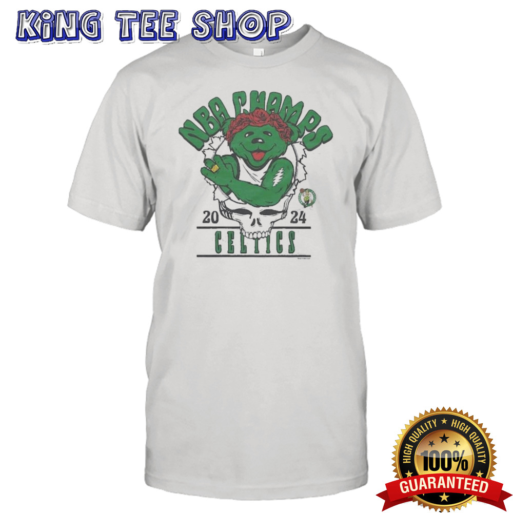 Grateful Dead Boston Celtics 2024 NBA Finals Champions Tri-Blend Shirt
