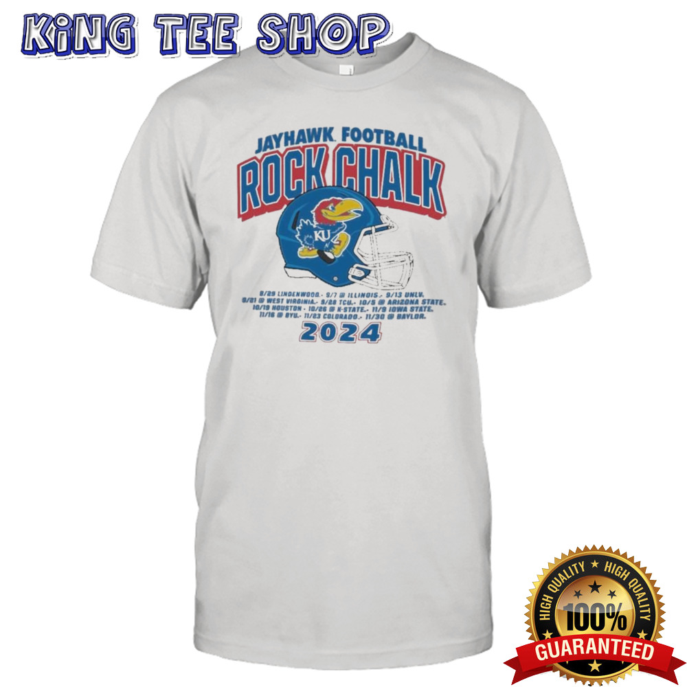 Rock Chalk Kansas Jayhawks Kingdom Football Schedule Shirt
