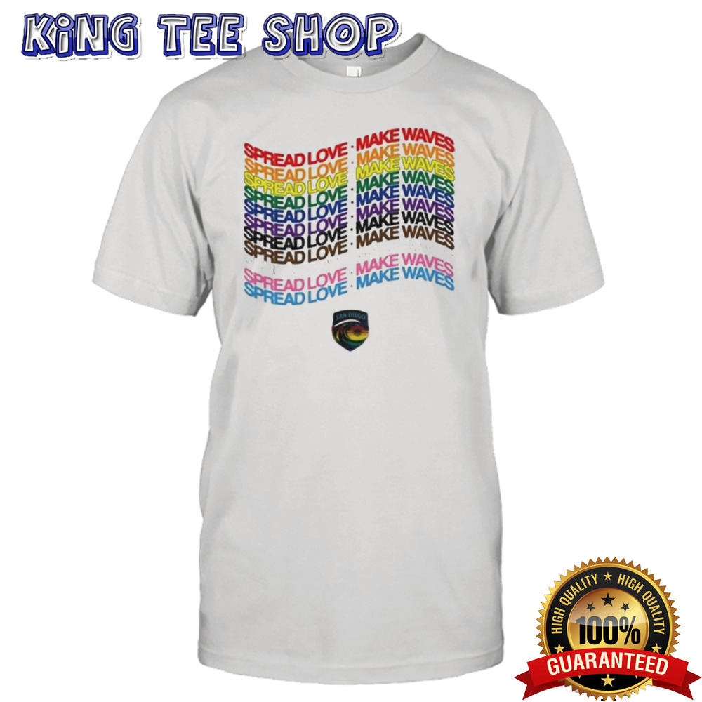 San Diego Wave FC Spread Love Make Waves 2024 Shirt