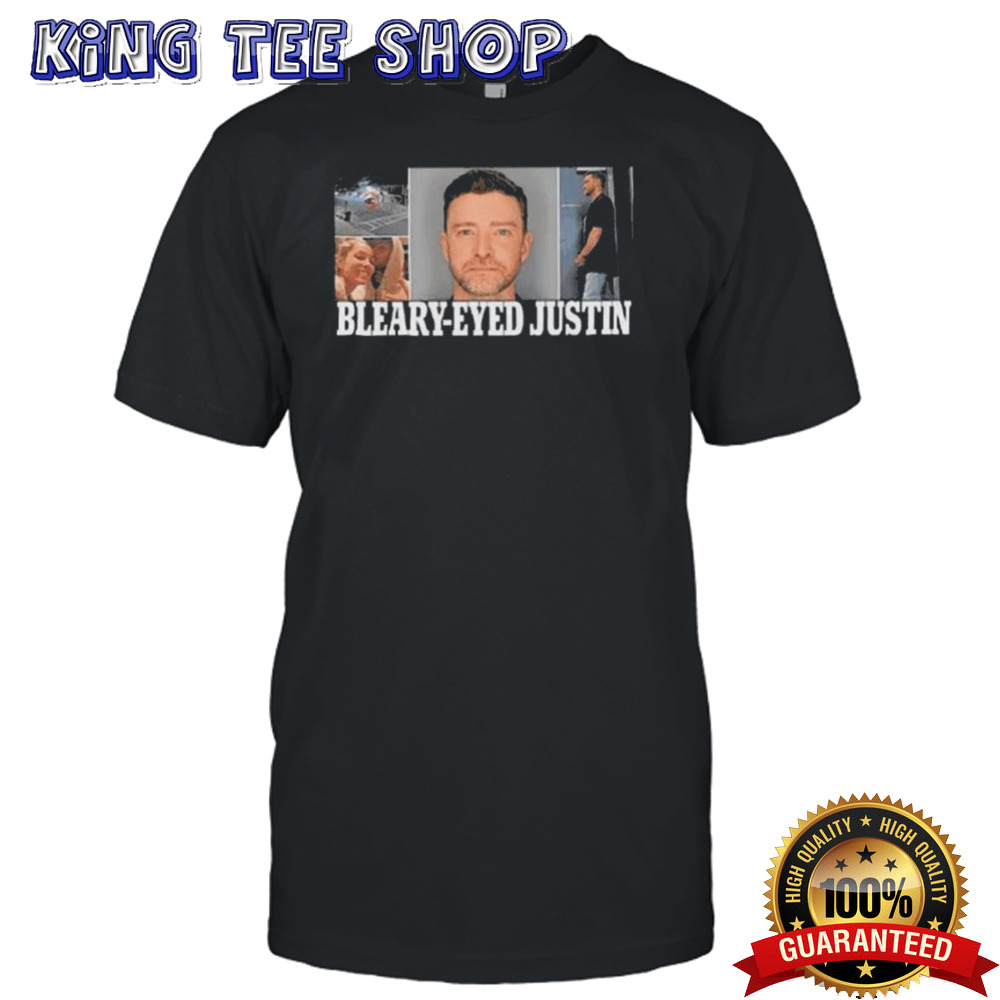 Bleary-Eyed Justin Timberlake Mugshot shirt