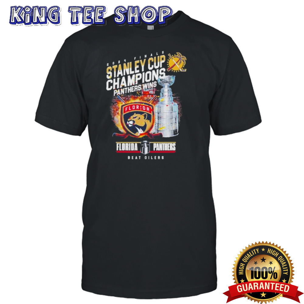Florida Panthers 2024 Stanley Cup Final Champions Beat Oilers T-Shirt