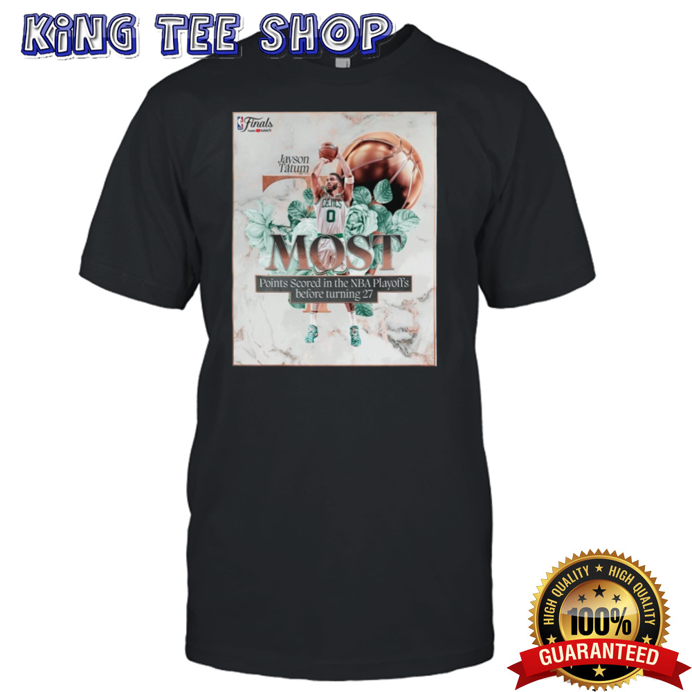 Jayson Tatum Boston Celtics The Most Scored NBA Playoff 2024 T-Shirt