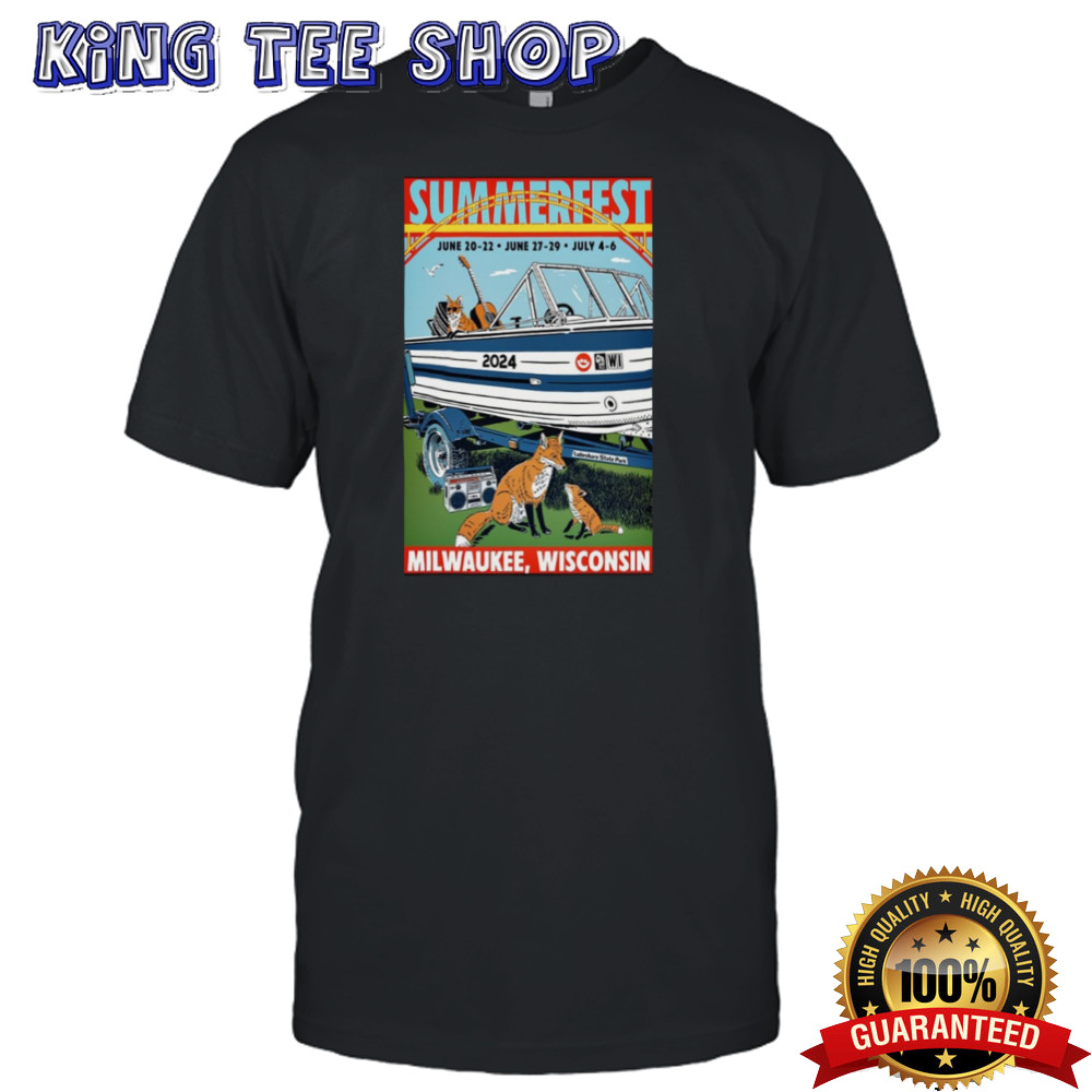 Poster SummerFest Jun 20 22 2024 Milwaukee WI T Shirt