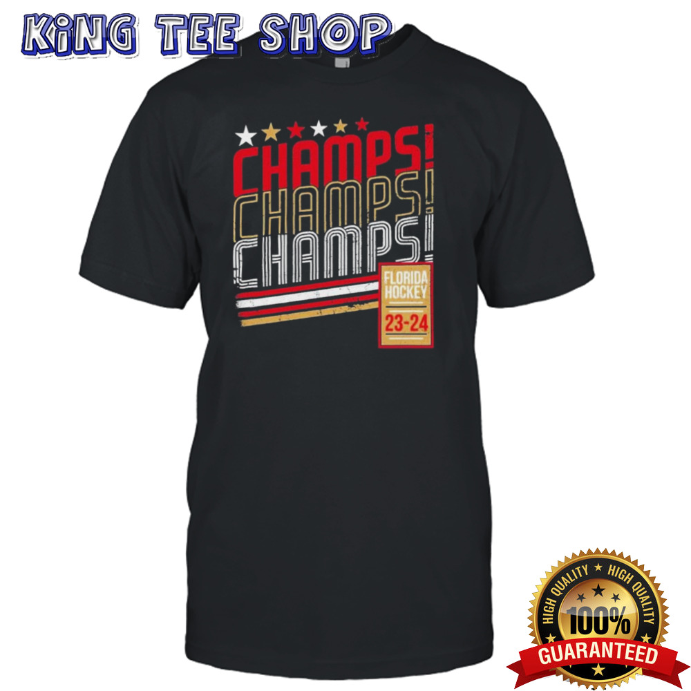 Florida Hockey Champs Champs Champs 2024 shirt