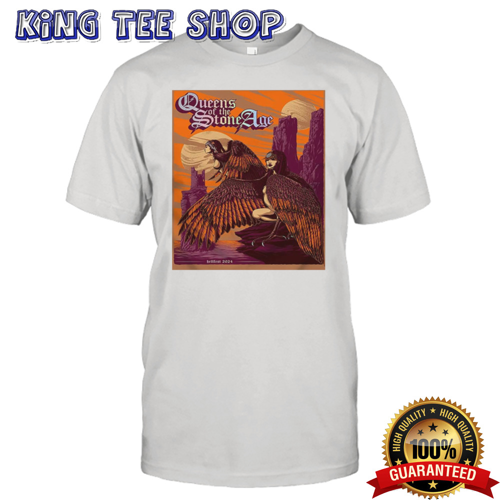 Queen Of The Stone Age Limited Poster At Extreme Market Of Hellfest 2024 Merchandise T-Shirt