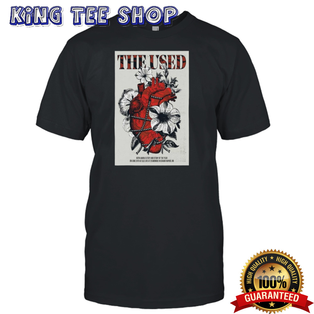 The Used June 24, 2024 Grand Rapids, MI GLC Live at 20 Monroe Poster Shirt