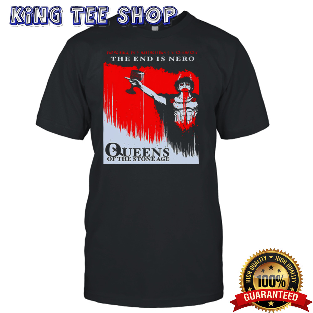Tonight Fuengirola ES Marenostrum 23 June 2024 The End Is Nero Tour Queens Of The Stone Age shirt