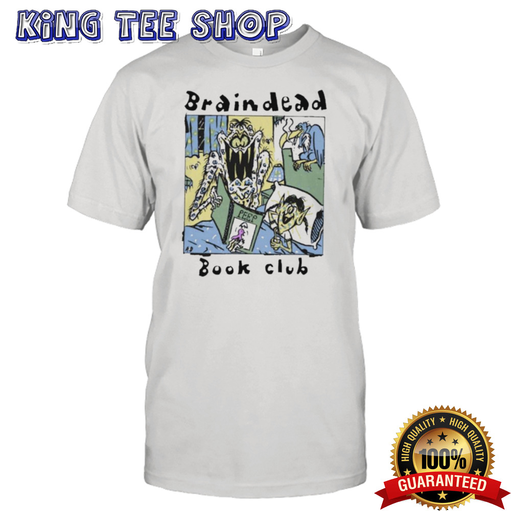 Louis Wearing Brain Dead Book Club T-shirt