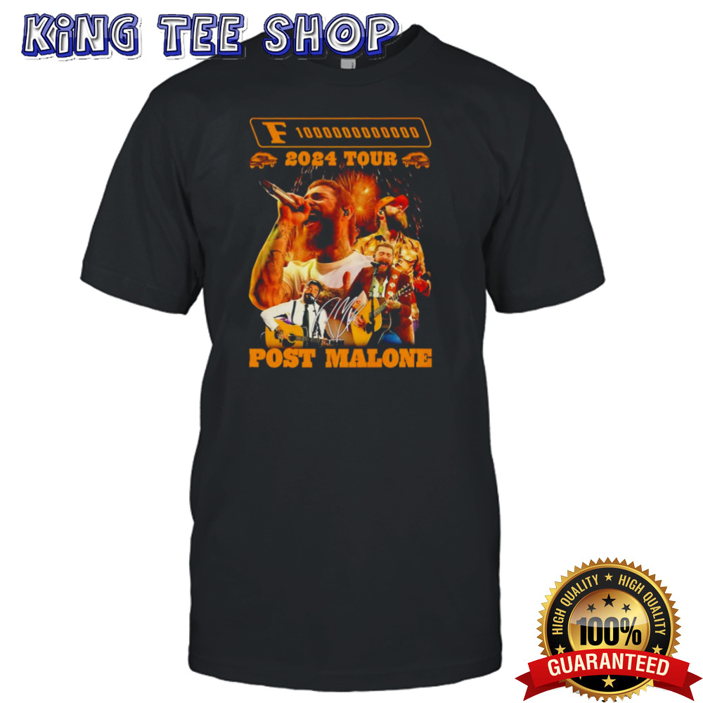 Post Malone 2024 Tour F-1 trillion shirt
