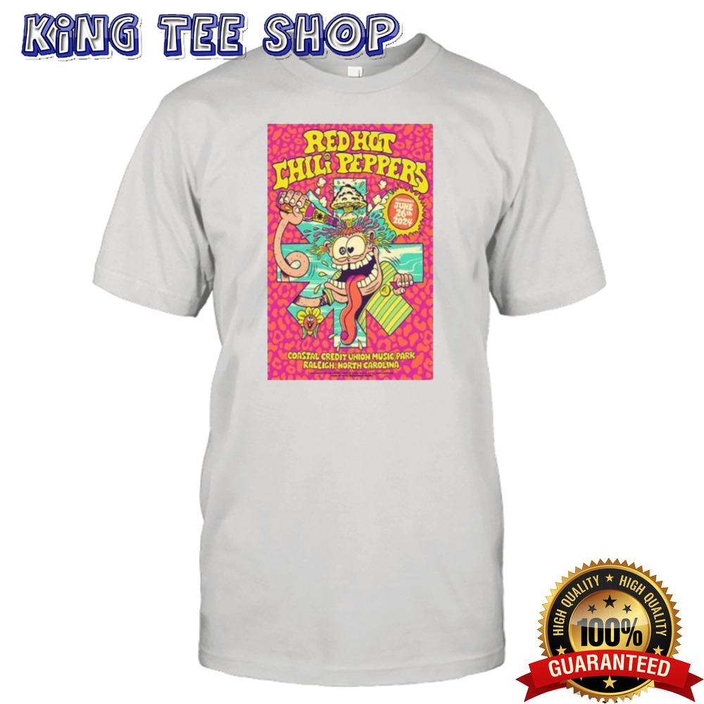 Red Hot Chili Peppers June 26 2024 Walnut Creek Amphitheatre Raleigh NC Poster Shirt