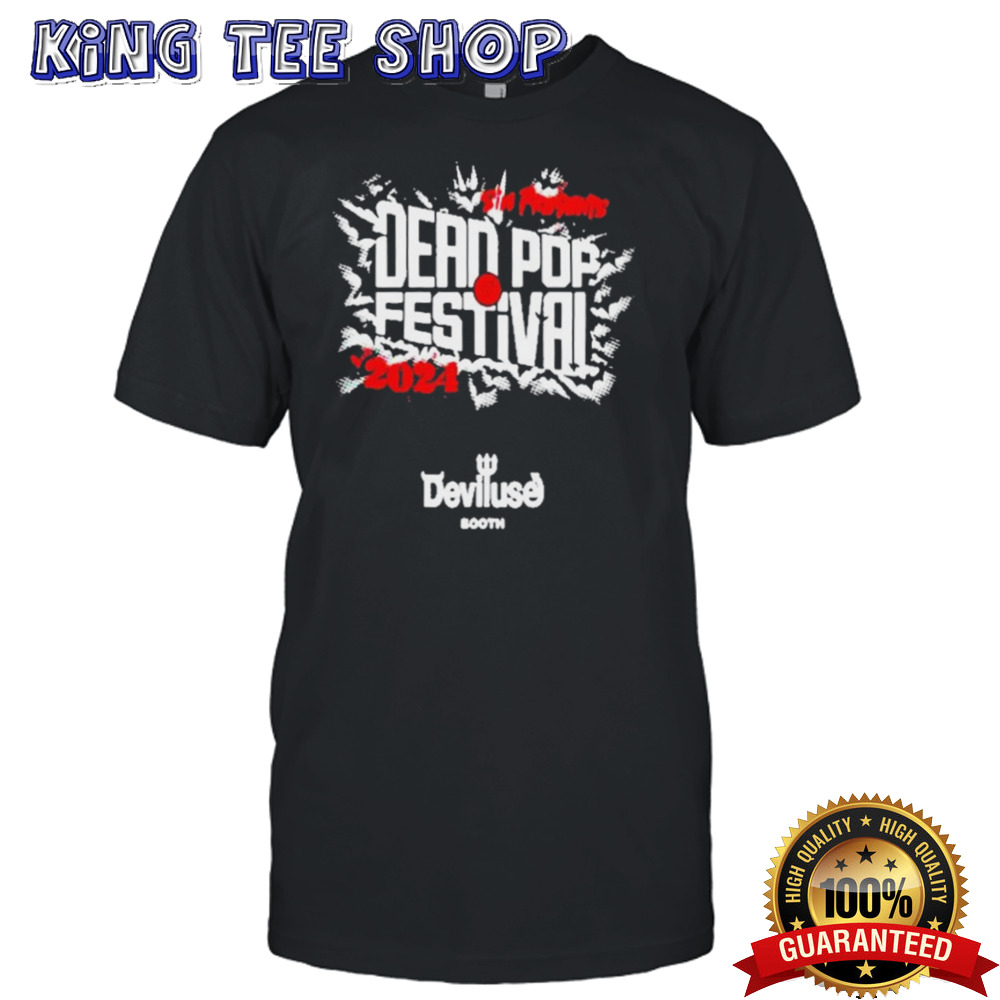 Sim Presents Dead Pop Festival 2024 Deviluse Booth Merchandise T-Shirt