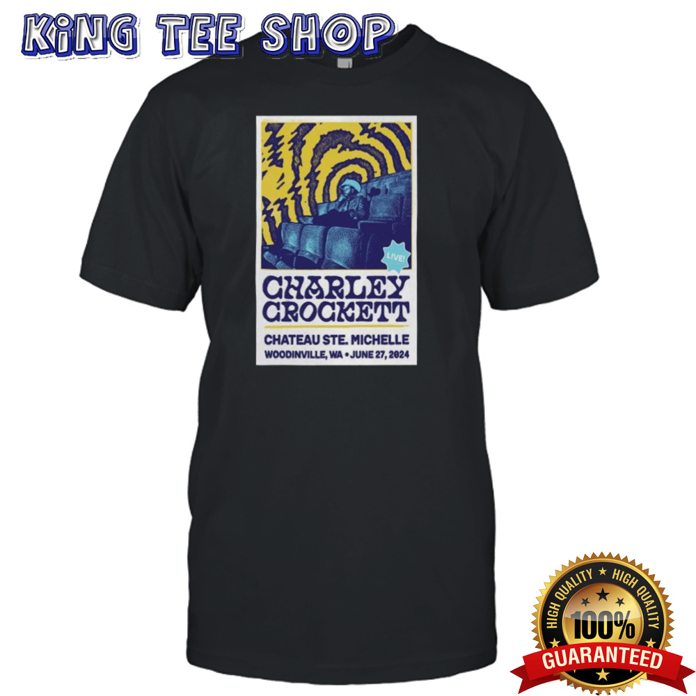 Charley Crockett Chateau Ste. Michelle Winery Woodinville WA June 27 2024 Poster shirt