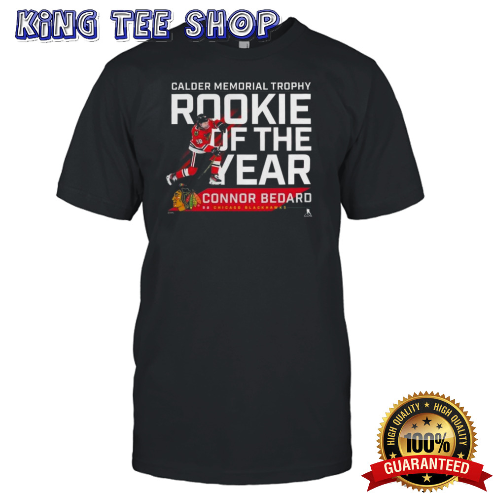 Connor Bedard Chicago Blackhawks 2024 Calder Memorial Trophy Winner T-shirt