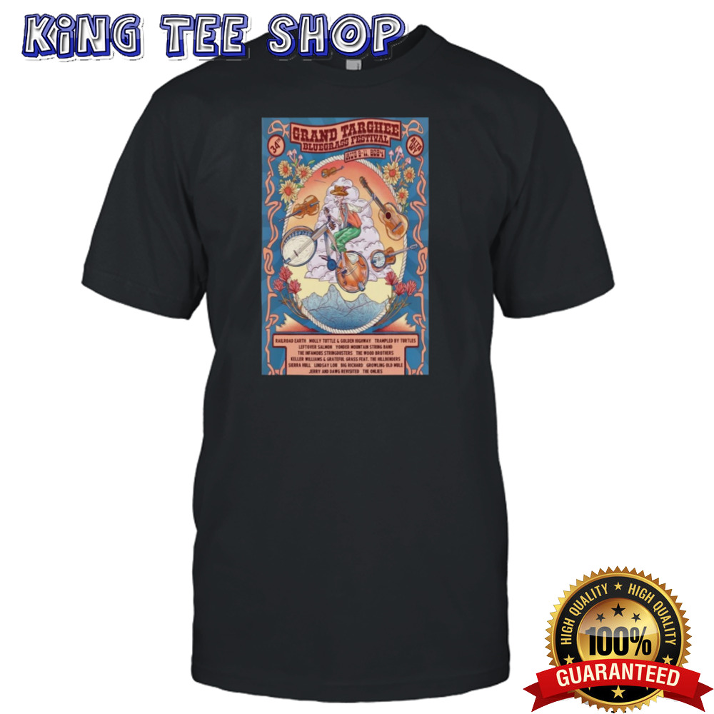 Grand Targhee Bluegrass Festival Aug 9-11 2024 Grand Targhee Resort Alta WY Poster Shirt