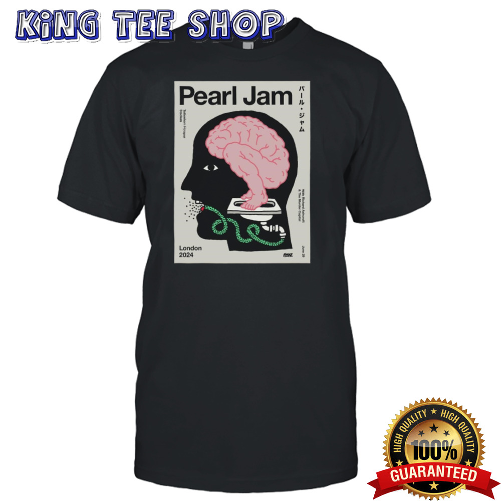 Pearl Jam Tottenham Hotspur Stadium With Richard Ashcroft & The Murder Capital London, Uk 2024 June 29 Poster Shirt