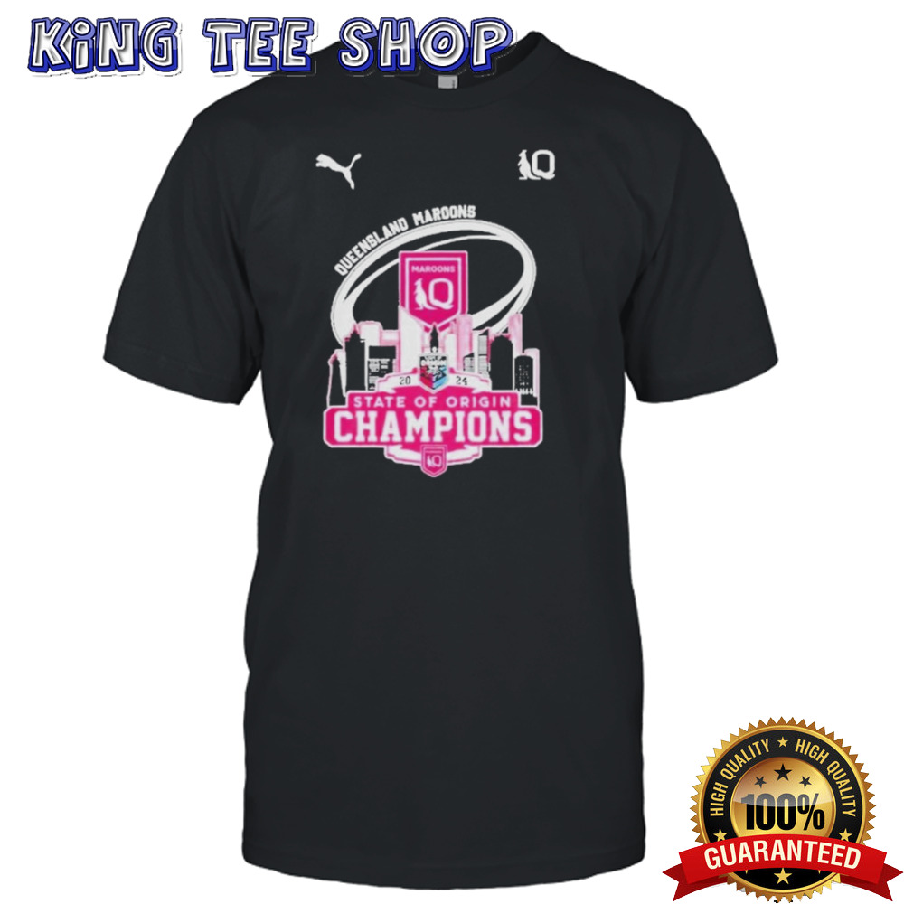 Queensland Maroons Skyline 2024 State Of Origin Champions shirt