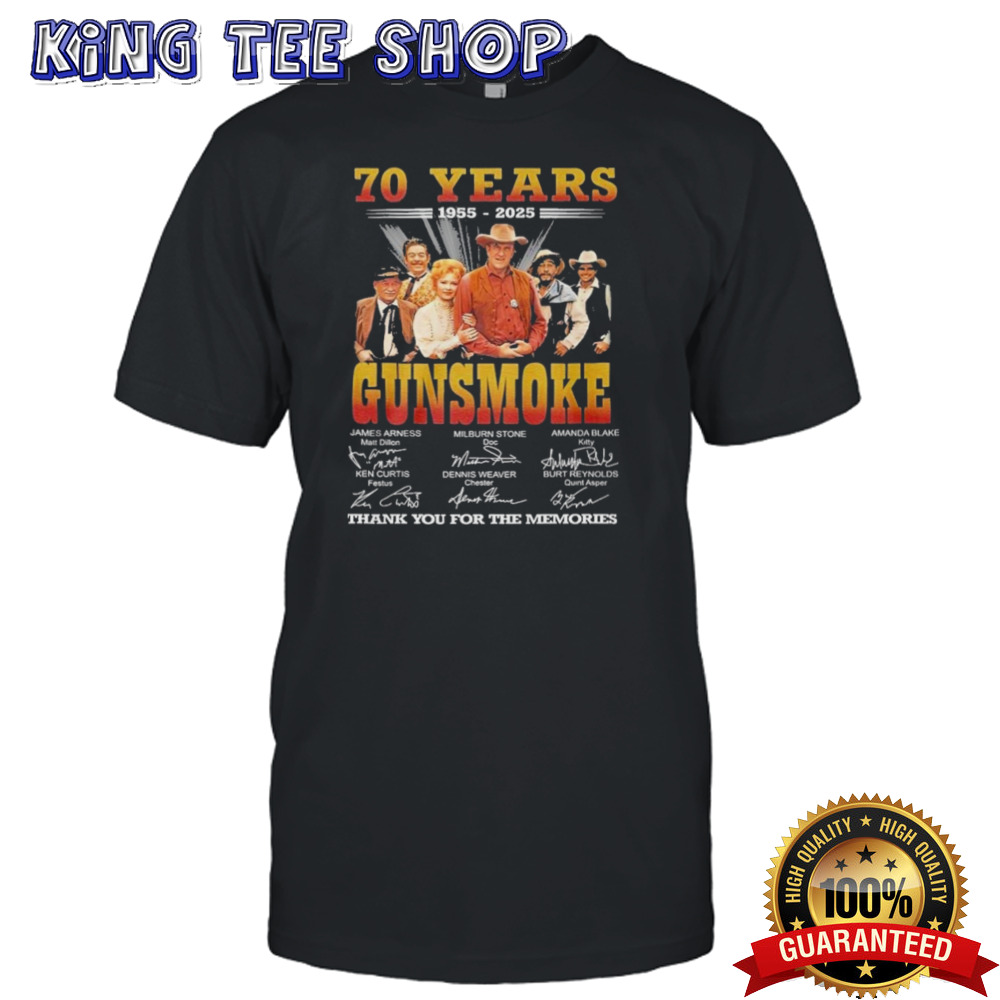 70 Years 1955 – 2025 Gunsmoke Movie T-Shirt