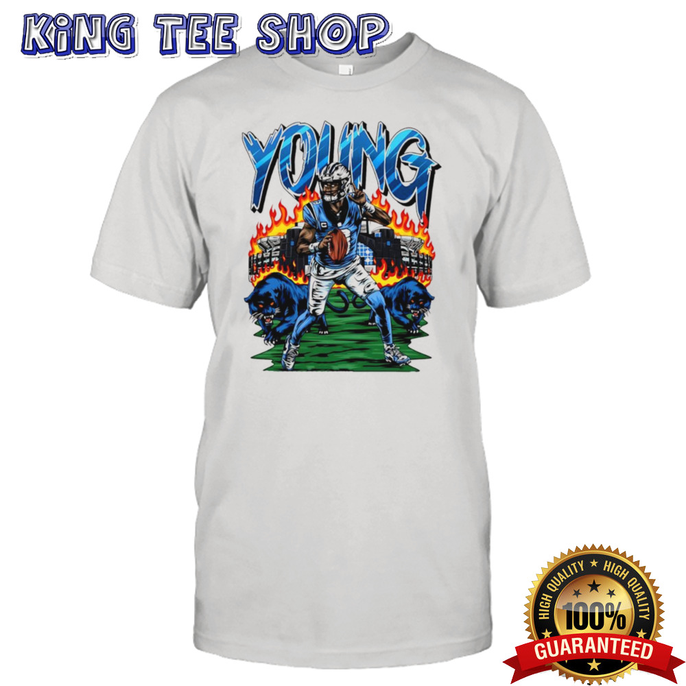 Bryce Young Carolina Panthers Young stadium graphic t shirt