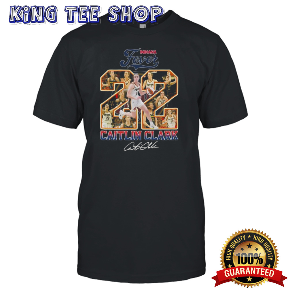 Indiana Fever 22 Caitlin Clark The Star Champions WNBA Signature T-shirt