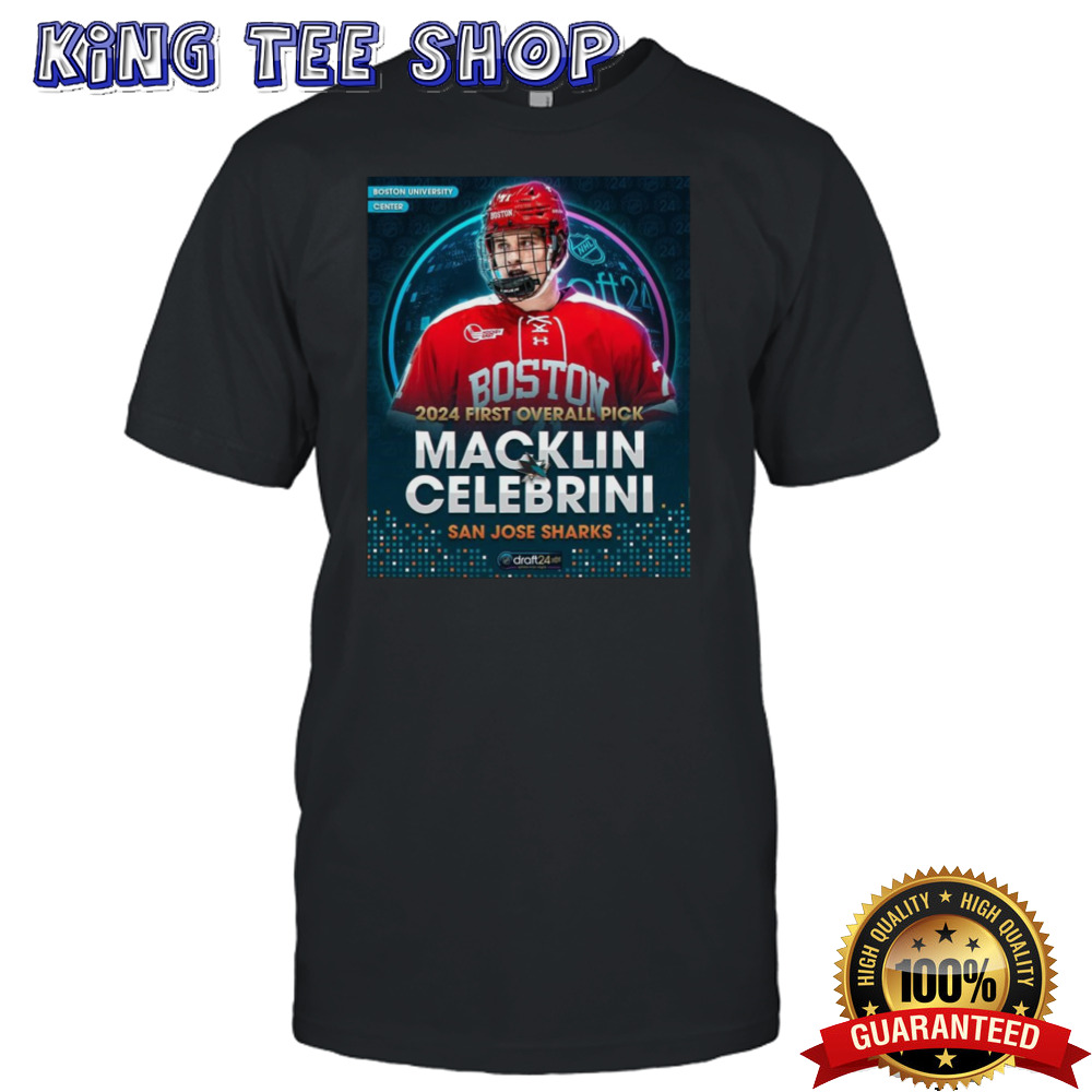 San Jose Sharks Select Forward Macklin Celebrini With The First Overall Selection In The NHL Draft 2024 Vintage T Shirt