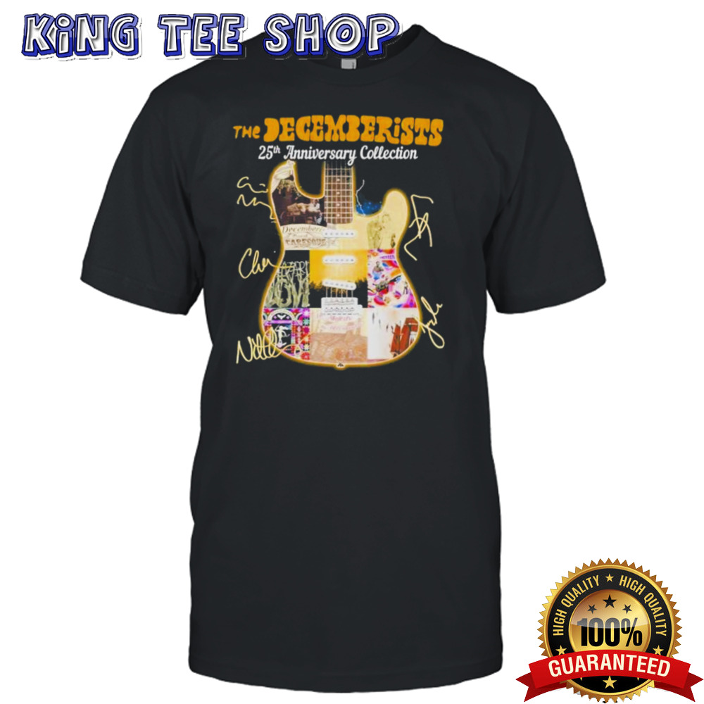 The Decemberists Guitar Band 25th Anniversary Collection T-Shirt
