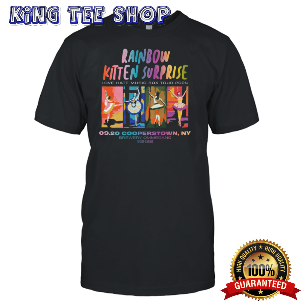 Rainbow Kitten Surprise Love Hate Music Box Tour 2024 shirt