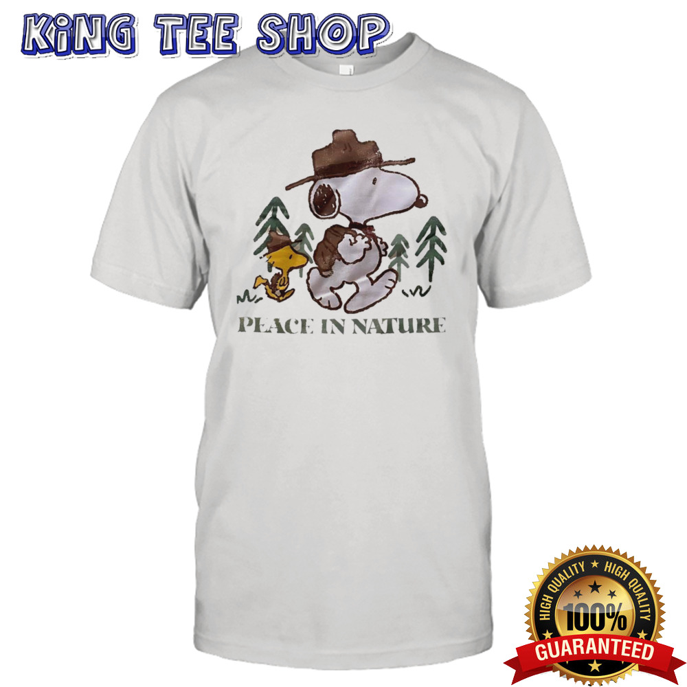 Snoopy and Woodstock peace in nature shirt