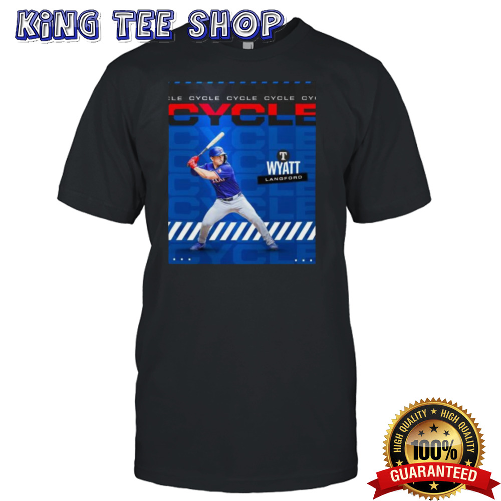 Wyatt Langford Texas Rangers Cycle 2024 Shirt
