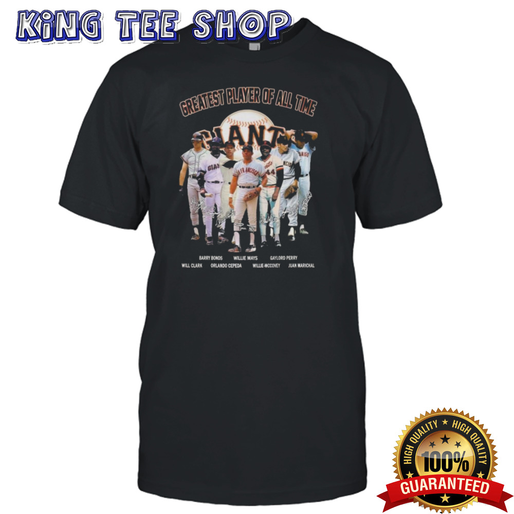 Giants Greatest Players Of All Time Barry Bonds Willie Mays Gaylord Perry 2024 T-shirt