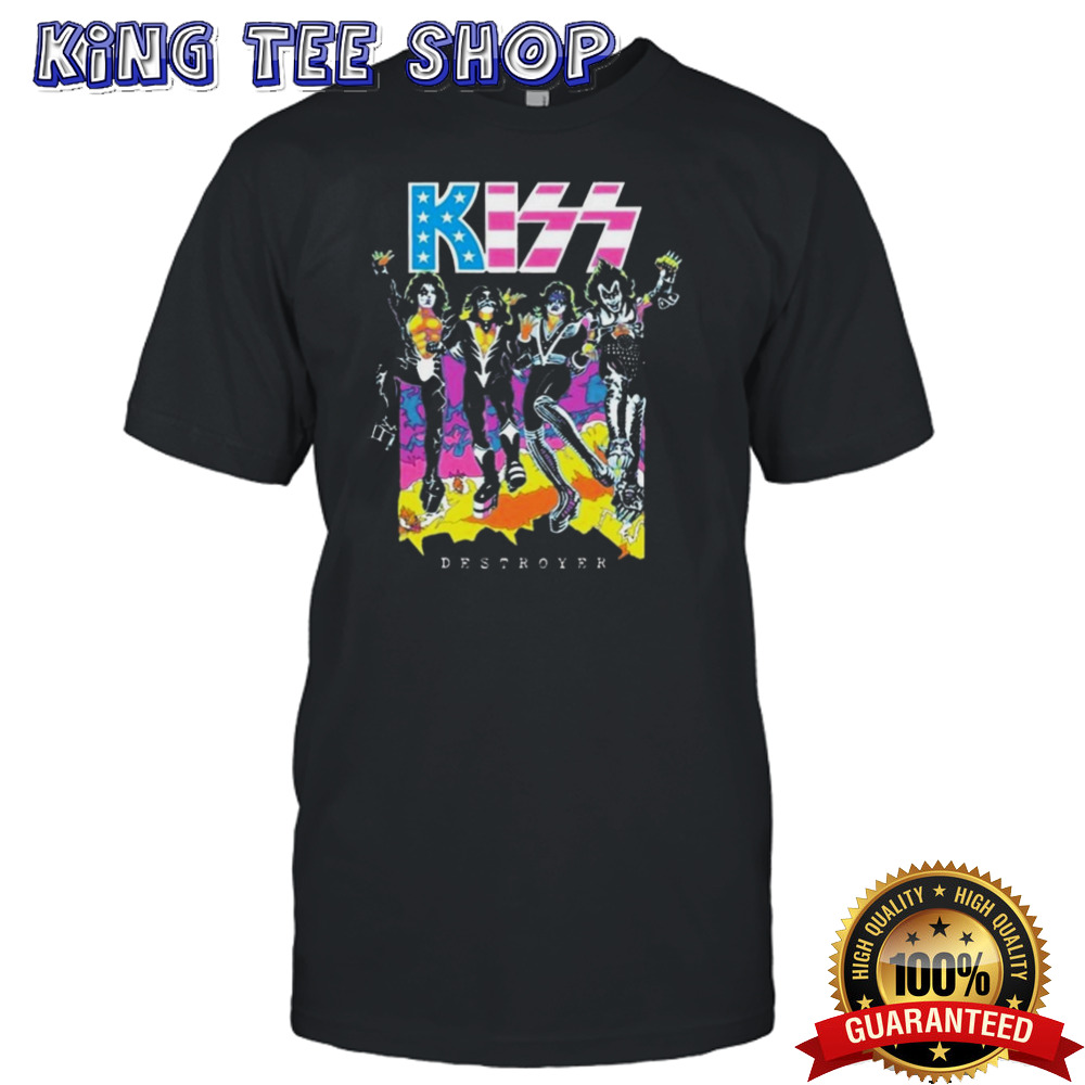 KISS Destroyer Flocked Blacklight Limited Edition Shirt