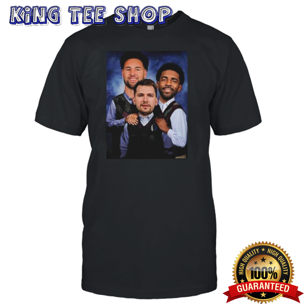 New Trio New Big 3 Luka Doncic Kyrie Irvin Klay Thompson Dallas Mavericks Vintage Unisex T Shirt