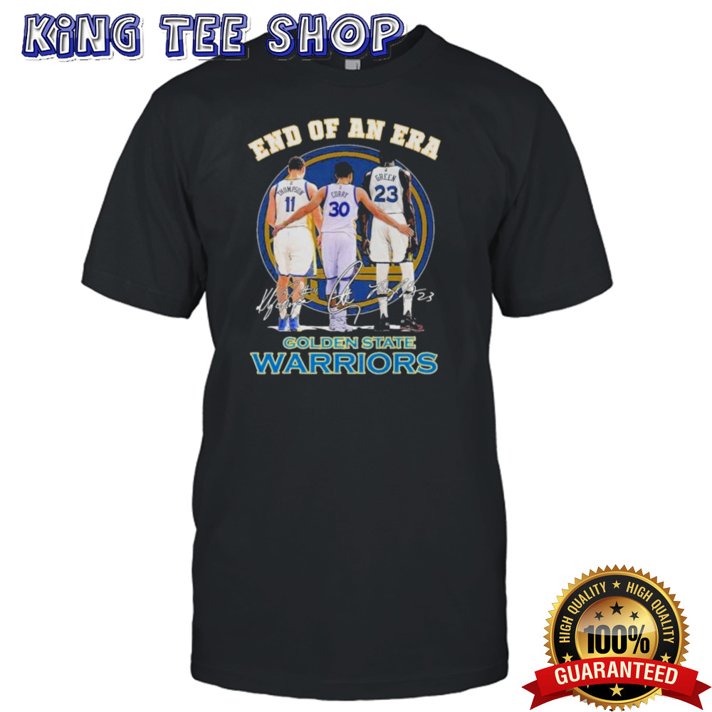 Golden State Warriors End Of An Era Stephen Curry KlayThompson Green Fan T-Shirt